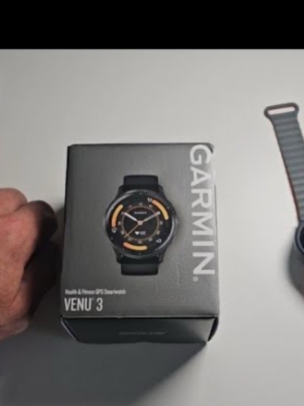garmin Venu 3 Smartwatch — Black with Orange Accents - Picture 2 of 7